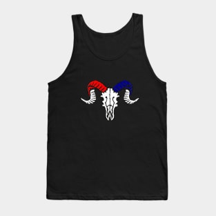 Ram Skull Home of The Free Front and Back designs Tank Top